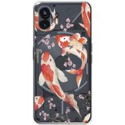 Прозрачный чехол BoxFace Nothing Phone (2) Japanese Koi Fish