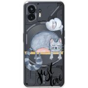 Прозрачный чехол BoxFace Nothing Phone (2) Just Love