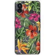 Прозрачный чехол BoxFace Nothing Phone (2) Tropical Flowers