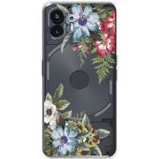 Прозрачный чехол BoxFace Nothing Phone (2) Floral