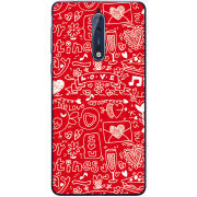 Чехол Uprint Nokia 8 Happy Valentines