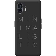 Черный чехол BoxFace Nothing Phone (2) Minimalistic