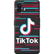 Черный чехол BoxFace Nothing Phone (2) Tik Tok