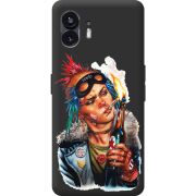 Черный чехол BoxFace Nothing Phone (2) Tanker Girl