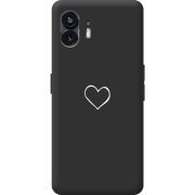 Черный чехол BoxFace Nothing Phone (2) My Heart