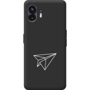 Черный чехол BoxFace Nothing Phone (2) Paper Plane