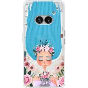 Прозрачный чехол BoxFace Nothing Phone (2a) Blue Hair