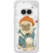 Прозрачный чехол BoxFace Nothing Phone (2a) Dog Coffeeman