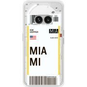 Прозрачный чехол BoxFace Nothing Phone (2a) Ticket Miami