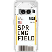 Прозрачный чехол BoxFace Nothing Phone (2a) Ticket Springfield
