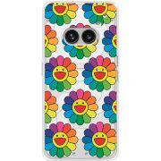 Прозрачный чехол BoxFace Nothing Phone (2a) Hippie Flowers