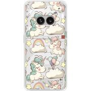 Прозрачный чехол BoxFace Nothing Phone (2a) Unicorns