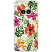 Прозрачный чехол BoxFace Nothing Phone (2a) Tropical Flowers