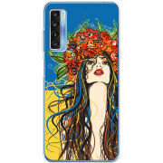 Чехол BoxFace TCL 20L Plus Ukraine Girl