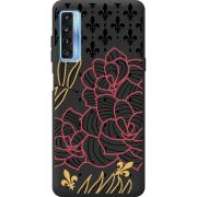Черный чехол BoxFace TCL 20L Plus FranceFlowers