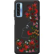 Черный чехол BoxFace TCL 20L Plus 3D Ukrainian Muse