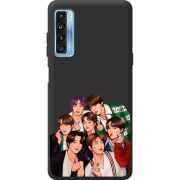 Черный чехол BoxFace TCL 20L Plus BTS