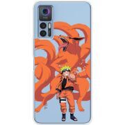 Прозрачный чехол BoxFace TCL 30 Naruto and Kurama