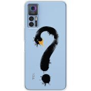 Прозрачный чехол BoxFace TCL 30 Swan question