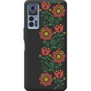 Черный чехол BoxFace TCL 30 Ethno