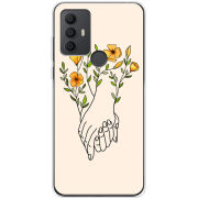 Чехол BoxFace TCL 306 Flower Hands