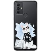 Прозрачный чехол BoxFace TCL 306 Cat Style