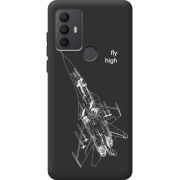 Черный чехол BoxFace TCL 306 Військовий літак