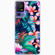 Чехол BoxFace TCL 40 SE flowers in the tropics