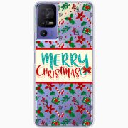 Прозрачный чехол BoxFace TCL 40 SE Vintage Christmas Pattern