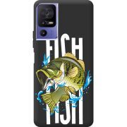 Черный чехол BoxFace TCL 40 SE Fish