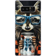Чехол Uprint Samsung N950F Galaxy Note 8 Енот с банкой