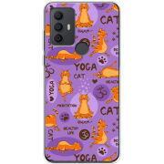 Чехол BoxFace TCL 30 SE Yoga Cat