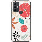 Чехол BoxFace TCL 30 SE Line Flowers