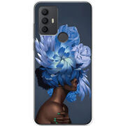 Чехол BoxFace TCL 30 SE Exquisite Blue Flowers