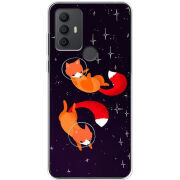 Чехол BoxFace TCL 30 SE Fox-Astronauts