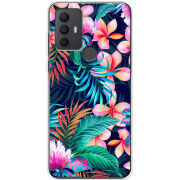 Чехол BoxFace TCL 30 SE flowers in the tropics