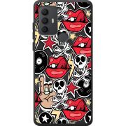 Черный чехол BoxFace TCL 30 SE Rock Graffiti