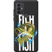 Черный чехол BoxFace TCL 30 SE Fish