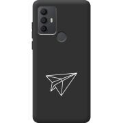 Черный чехол BoxFace TCL 30 SE Paper Plane