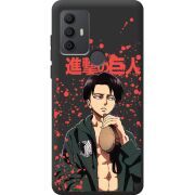 Черный чехол BoxFace TCL 30 SE Атака Титанов Леви