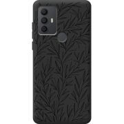Черный чехол BoxFace TCL 30 SE Leaves