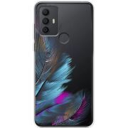 Прозрачный чехол BoxFace TCL 30E Feathers