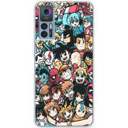 Чехол BoxFace TCL 30 Plus Anime Stickers
