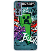 Чехол BoxFace TCL 30 Plus Minecraft Graffiti