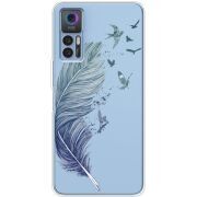 Прозрачный чехол BoxFace TCL 30 Plus Feather