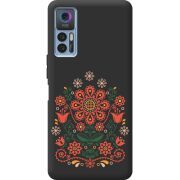 Черный чехол BoxFace TCL 30 Plus Ukrainian Ornament