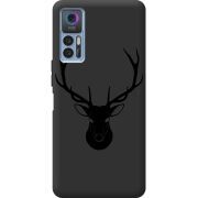 Черный чехол BoxFace TCL 30 Plus Deer