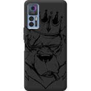 Черный чехол BoxFace TCL 30 Plus Bear King