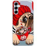 Прозрачный чехол BoxFace Samsung Galaxy M15 5G (M156) Winter Puggy