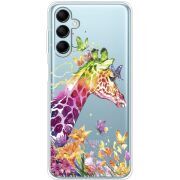 Прозрачный чехол BoxFace Samsung Galaxy M15 5G (M156) Colorful Giraffe